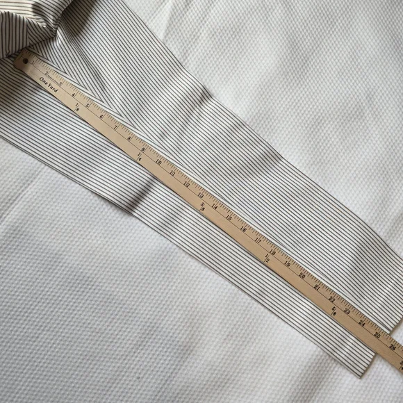 NEW Theory Women's Cotton Trousers with Pinstripes - Picture 9 of 9